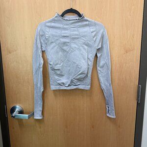 Free People Movement Long Sleeve Gray Top Women’s M/L